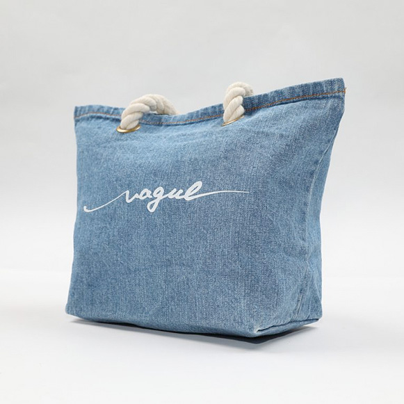 【Vague】デニムミニバッグ(Denim mini bag)ブルー