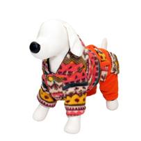 【犬服、ドッグウェア】 フリースカバーオール オレンジ