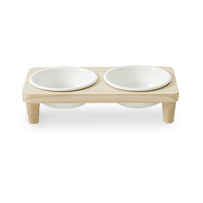 Woolly WOOD PET BOWL (2口)