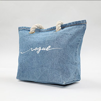 【Vague】デニムミニバッグ(Denim mini bag)ブルー