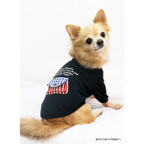 超消臭シリーズ【犬服・ドッグウェア】SWD・USAポケットTシャツ　ブラック/Coo Couture(クークチュール)